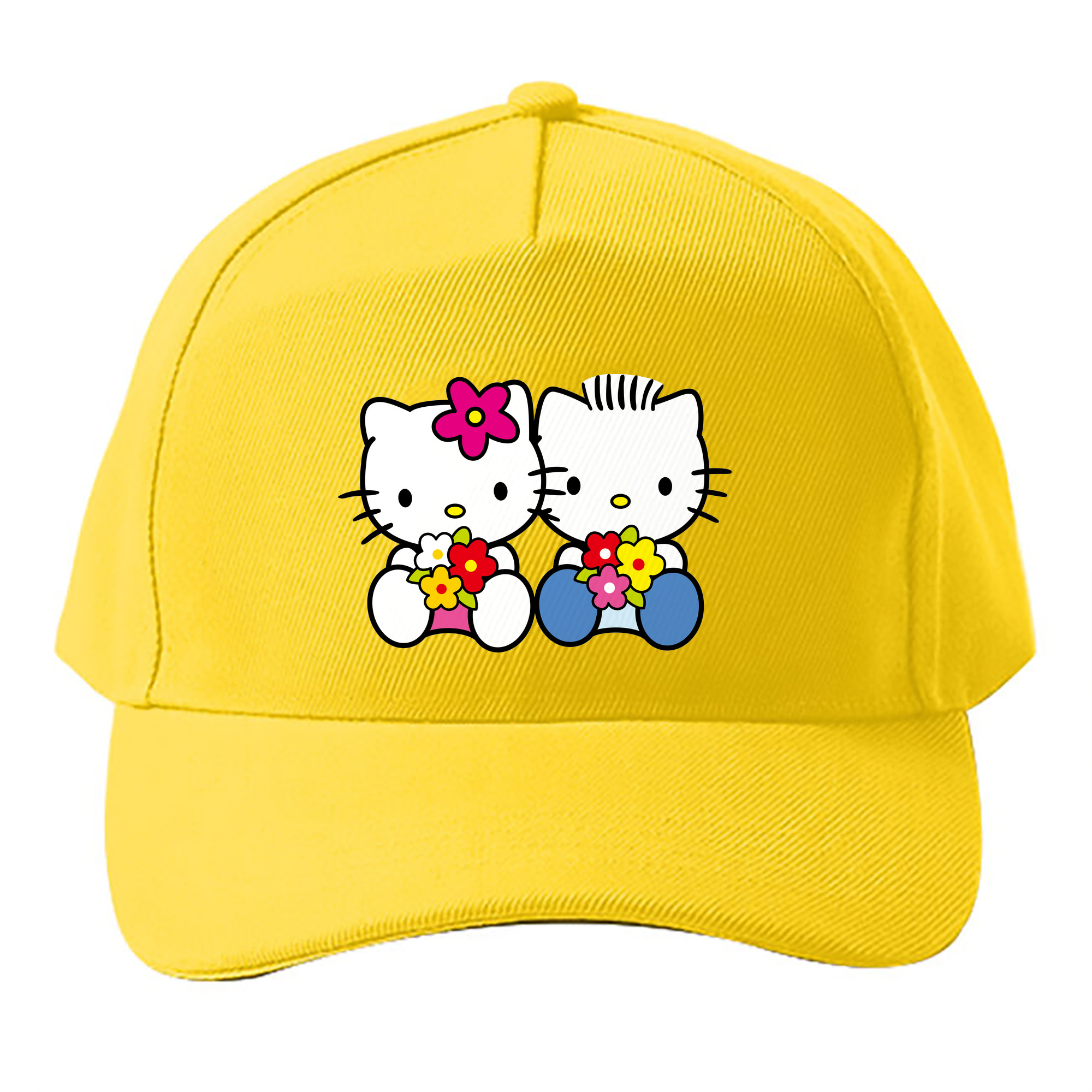 （画像用） Hello Kitty ハローキティ ベースボールキャップ 綿100％ 男女兼用 帽子 スポーツ